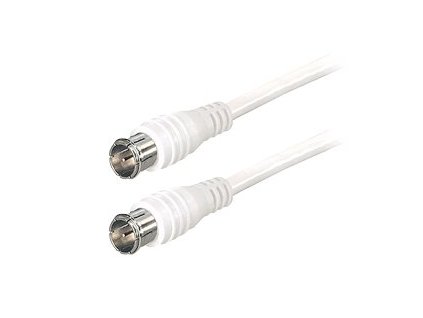 Kabel koaxiální 1,5m s násuvnými F konektory