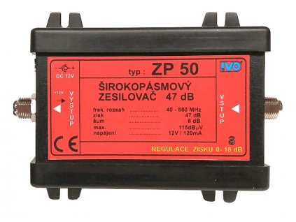 Ivo ZP50 linkový zesilovač 47dB s regulací zisku