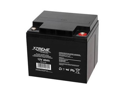 Baterie olověná  12V / 40Ah XTREME bezúdržbový akumulátor