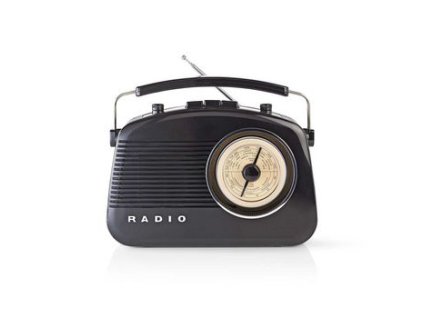 Rádio AM/FM v retro provedení černé NEDIS RDFM5000BK