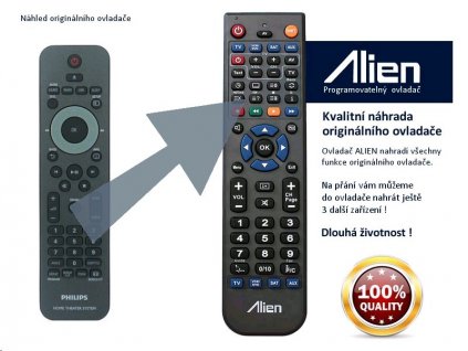 Dálkový ovladač ALIEN Philips 996510021705