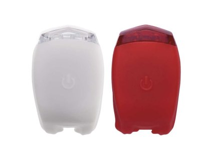Svítilna na kolo LED silikonová, SET přední + zadní EMOS P3921