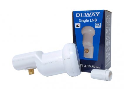 DI-WAY LNB SINGLE 0,1 dB WHITE LEOPARD LINE