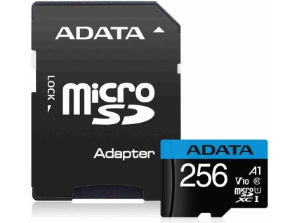 256GB ADATA MicroSDXC UHS-I 100/25MB/s + adapter