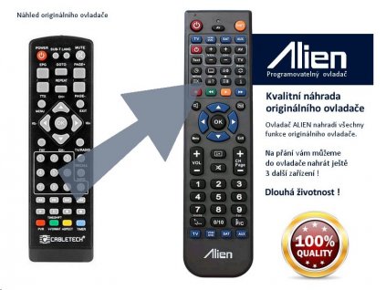 Dálkový ovladač ALIEN CABLETECH URZ0336A náhrada