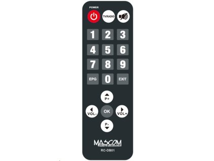 Mascom dálkový ovladač  MC720T2 HD DB01 - SENIOR ovládání