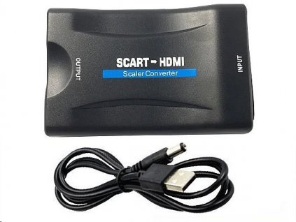 Převodník JD1174A SCART na HDMI | 1x SCART vstup | 1x HDMI výstup
