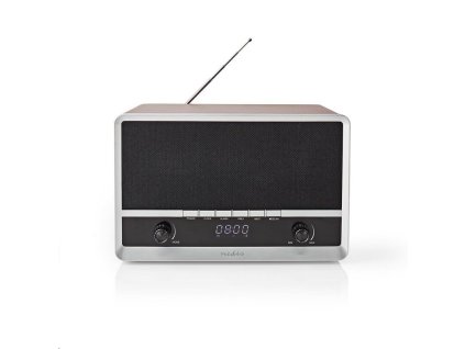 NEDIS RDFM5200BN rádio FM v retro provedení hnědé/černé