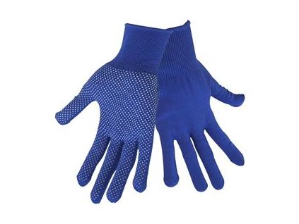 Rukavice z polyesteru s PVC terčíky na dlani, velikost 9" EXTOL-CRAFT