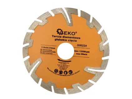 Kotouč diamantový řezný segmentový, 115x8x22,2mm GEKO