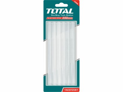 Tyčinky tavné transparentní, 6ks TOTAL-TOOLS