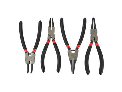 Kleště seeger sada 4ks, přímé a zahnuté, 160mm GEKO