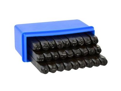 Razidla písmenková 6 mm, 27 ks - bez krabičky GEKO