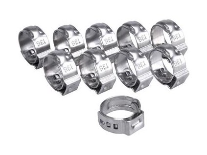 Spona na hadici, 10ks, Ř13,8mm, INOX EXTOL-PREMIUM