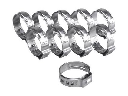 Spona na hadici, 10ks, Ř21mm, INOX EXTOL-PREMIUM