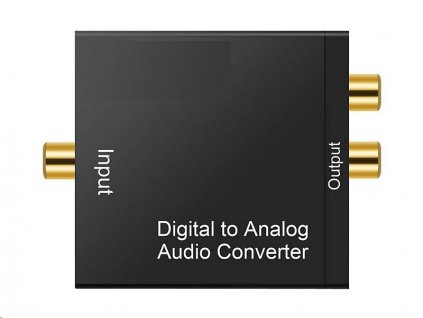 Převodník MASCOM DAC 01 LT audio 1x S/PDIF-KOAX IN | 2x CINCH-JACK 3.5mm OUT stereo