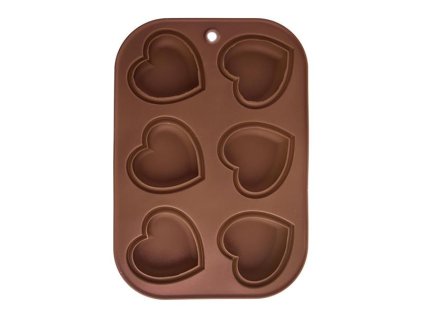 Forma ORION Muffiny srdce hnědá