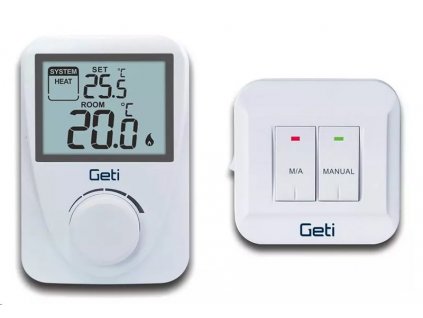 Termostat GETI GRT02 bezdrátový