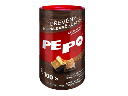 PE-PO dřevěný podpalovač kostičky 100 ks
