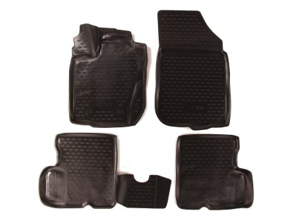 3D Gumové koberce RENAULT Duster, 05/2015->, bez páky pro dálkové otevření nádrže SIXTOL