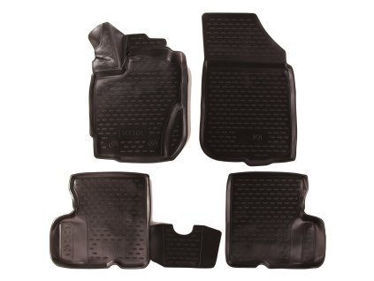 3D Gumové koberce RENAULT Duster, 2015->, s pákou pro dálkové otevření nádrže SIXTOL