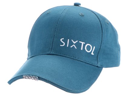 Kšiltovka s LED světlem B-CAP 25lm, nabíjecí, USB, univerzální velikost, modrá SIXTOL