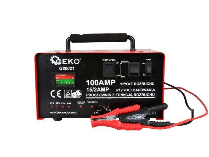 Nabíječka autobaterií se startem GEKO G80021, 6/12V, 100A