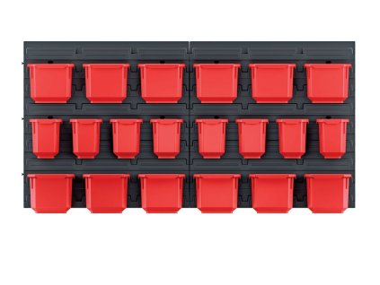 Závěsný panel s 20 boxy na nářadí ORDERLINE 800x165x400 KISTENBERG