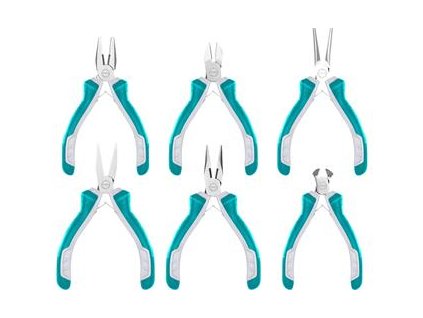 Kleště mini, sada 6ks TOTAL-TOOLS