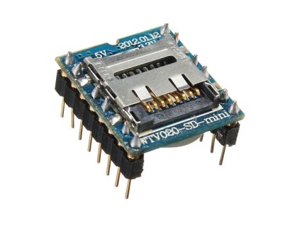 Přehrávač MP3 mini WTV020-SD-16P pro Arduino