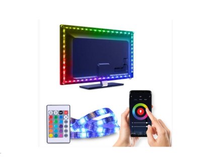 LED pásek Solight WM58 WiFi SMART barevný pro podsvícení TV 4x 0,5m