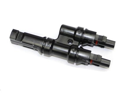 Konektor MC4 pro solární panely, rozbočení 1x konektor, 2x zdířka