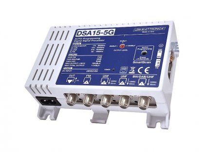 LEM DSA15-5G automatický programovatelný DVB-T/T2 zesilovač
