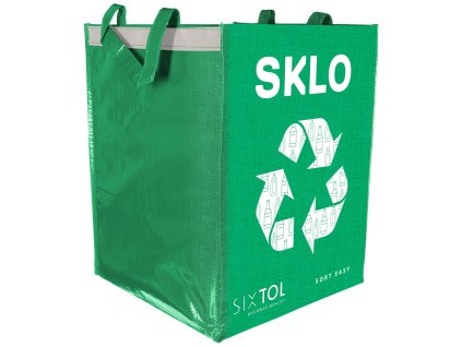 Taška na tříděný odpad SORT EASY GLASS, 30x30x40cm, 36l SIXTOL