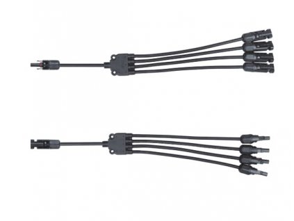 Solární rozbočovací kabely ORNO OR-PV-13608, 4XMC4 (MC4 T 1 na 4), pár