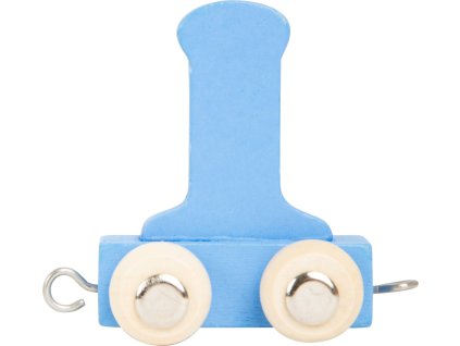 Dřevěný vláček barevná abeceda písmeno I