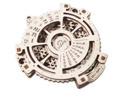 Ugears 3D dřevěné mechanické puzzle Kalendář