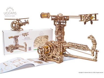 Ugears 3D dřevěné mechanické puzzle Létající stroje