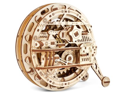 Ugears 3D dřevěné mechanické puzzle Jednokolka (monowheel)