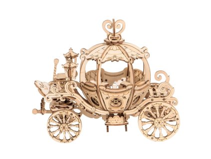 RoboTime dřevěné 3D puzzle Pohádkový kočár