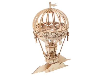 RoboTime dřevěné 3D puzzle Horkovzdušný balón