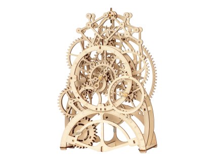 RoboTime 3D dřevěné mechanické puzzle Hodinový strojek