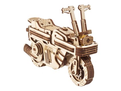 Ugears 3D dřevěné mechanické puzzle Skládací skútr