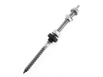 Šroub M10x300 s dvojitým závitem, nerez DIN 6923