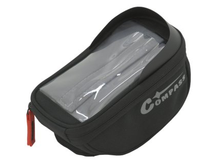 Cyklotaška nad rám přední vidlice + držák na telefon/mapu 6,3" COMPASS