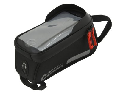 Cyklotaška nad rám přední vidlice + držák na telefon/mapu 6,7" COMPASS