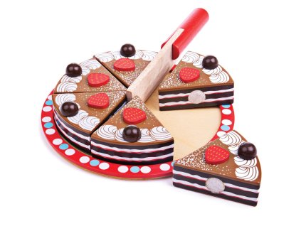 Bigjigs Toys Krájecí čokoládový dort