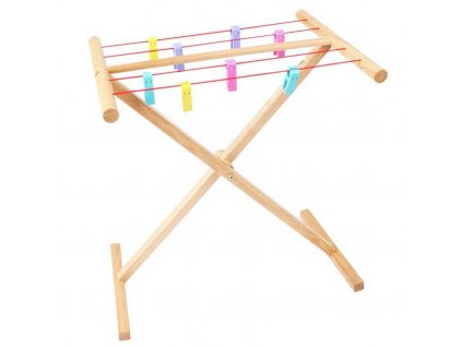 Bigjigs Toys Dřevěný sušák na prádlo