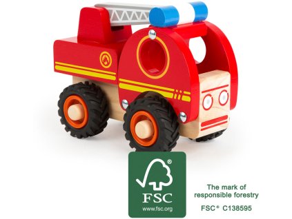 Small Foot Dřevěné hasičské auto s žebříkem