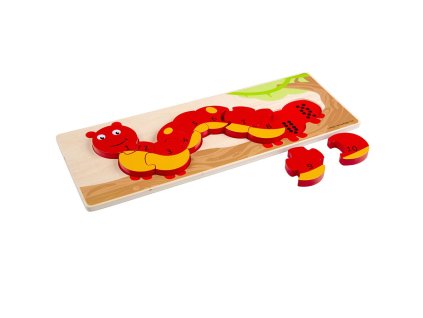 Bigjigs Toys Počítací puzzle housenka